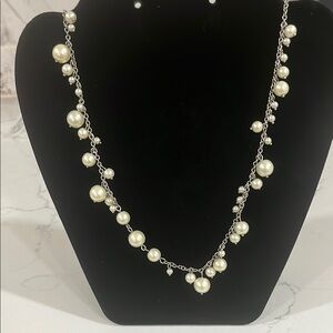 Silver Pearl Necklace from Talbots